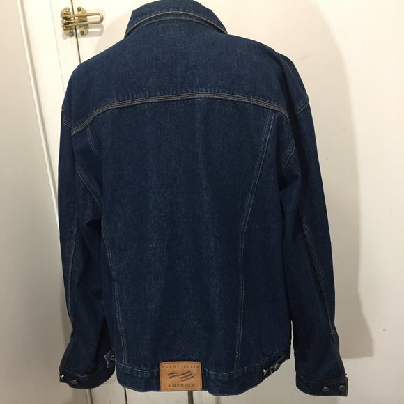 PERRY ELLIS VINTAGE DENIM JACKETS SIZE XL - Picture 5 of 7